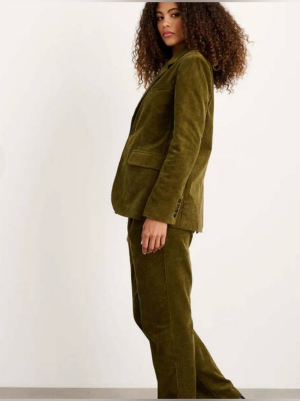 Women’s Alex Mill boyish cotton-corduroy blazer olive 🫒